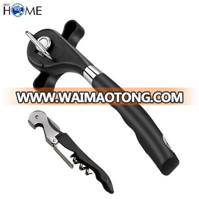 Upgraded Smooth Edge Safety Ergonomic Manual Can Opener with Soft Grips Handle