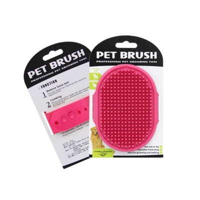 Dog New Grooming Pet Shampoo Brush Soothing Massage bath rubber Comb for Dogs & Cats