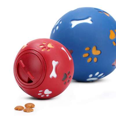 New Rubber Treat Ball Tooth Cleaner Dog Cleaning Chew Toys Indestructible Pet Toy